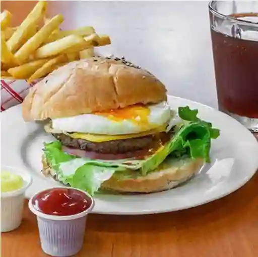 🍟🥤 Combo Hamburguesa de Huevo 🍔🍳